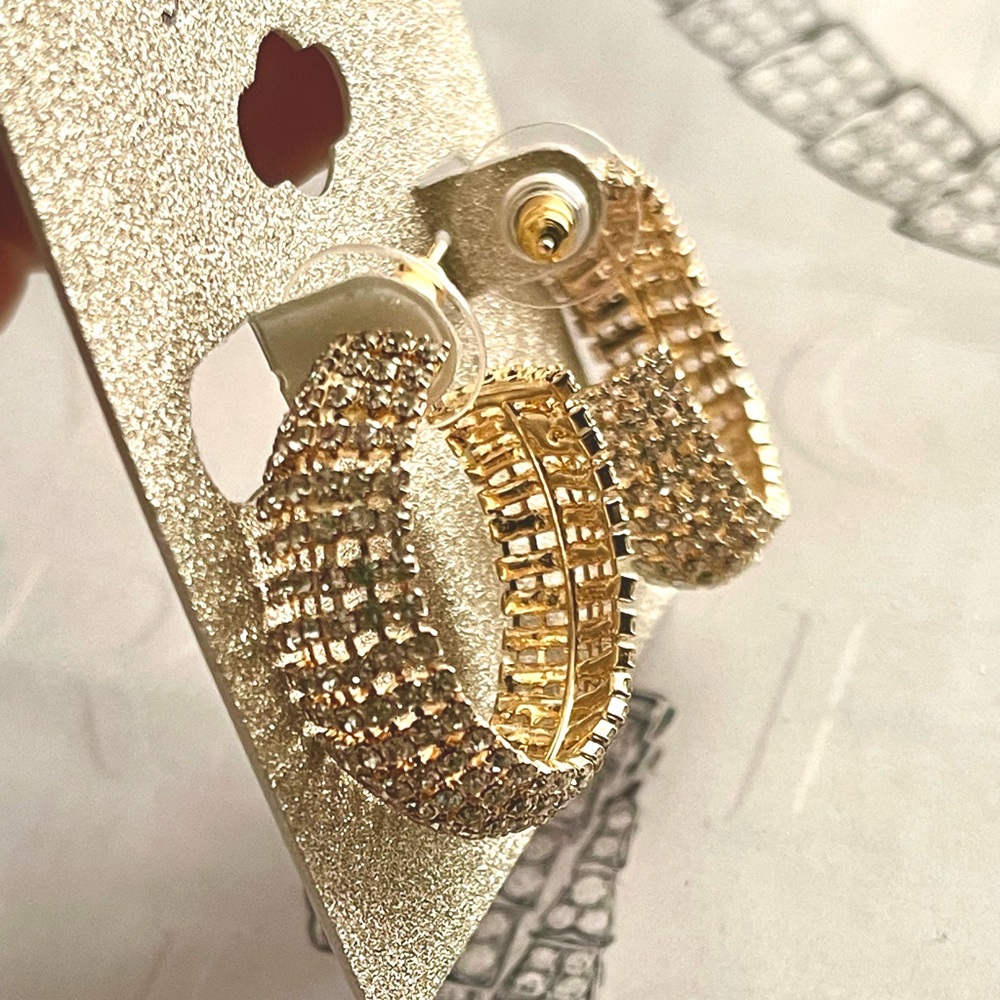 Crystal Gold earring